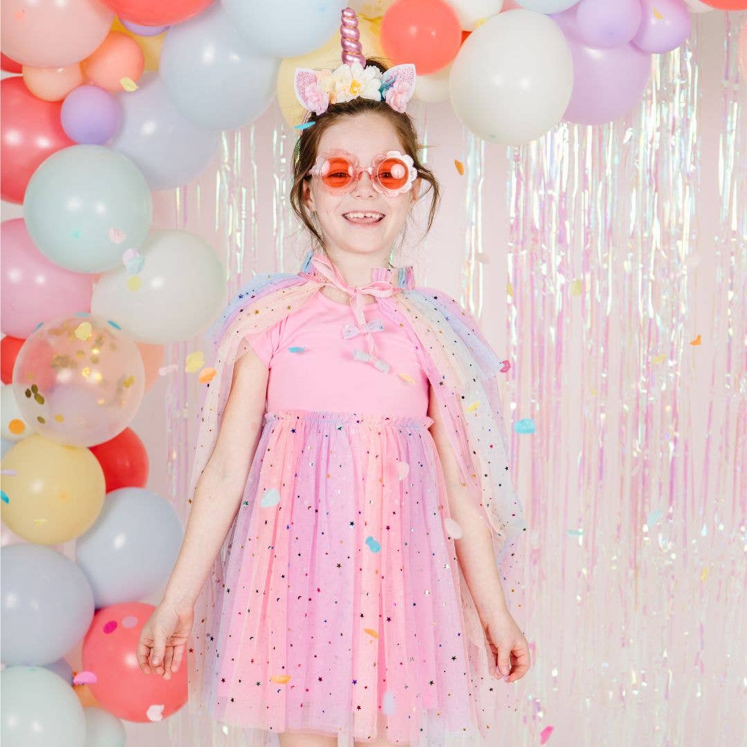 Pastel Rainbow Cape - Kids Dress Up Cape - Costume Cape