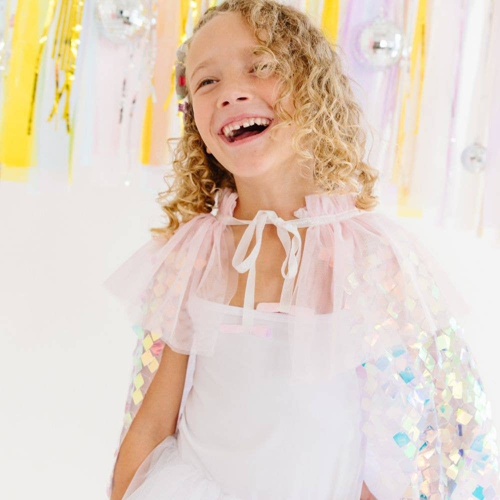 Pink Shimmer Cape - Dress Up - Kids Cape