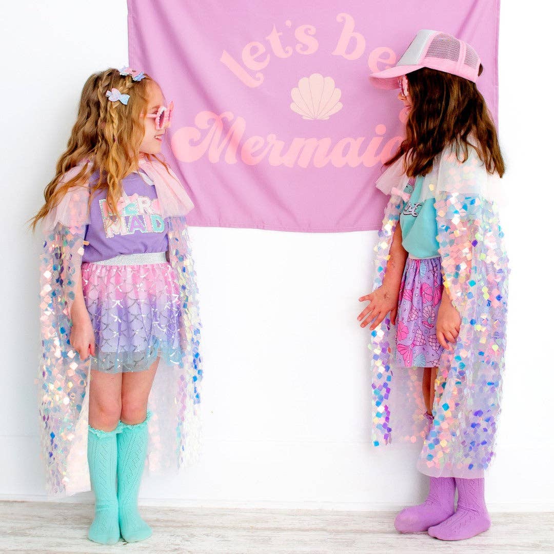 Pink Shimmer Cape - Dress Up - Kids Cape