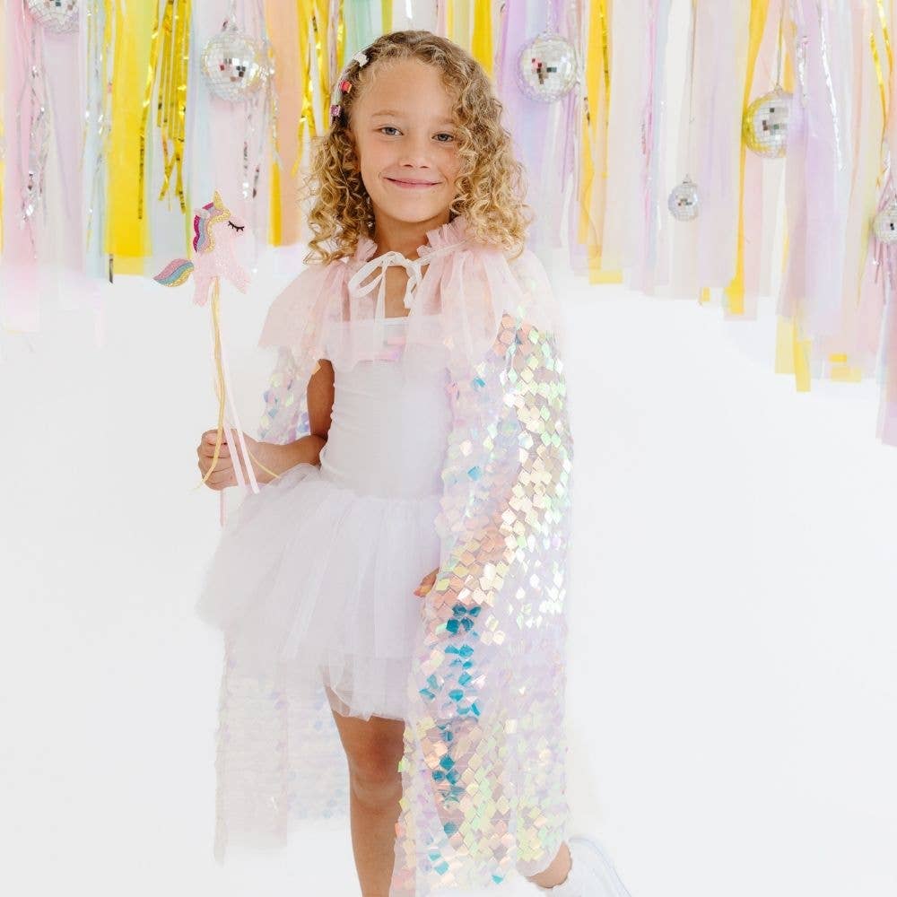 Pink Shimmer Cape - Dress Up - Kids Cape