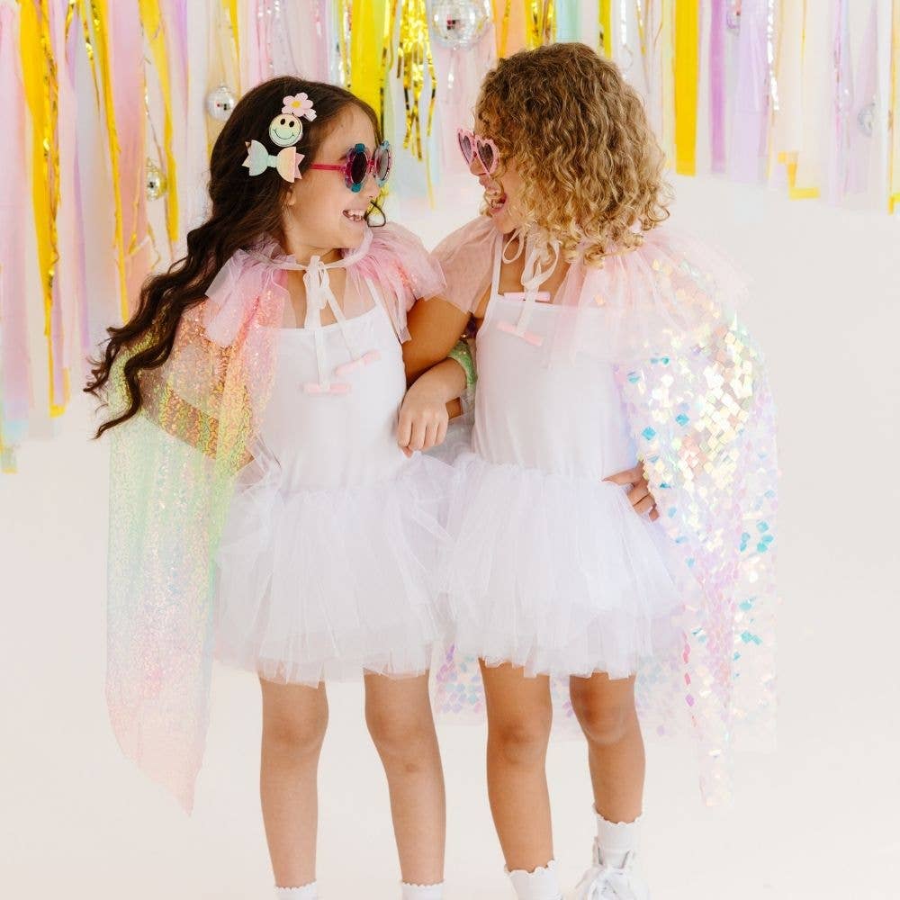 Pink Shimmer Cape - Dress Up - Kids Cape