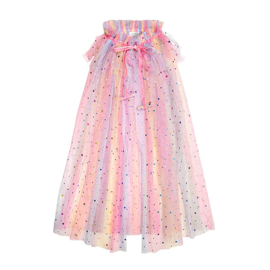 Pastel Rainbow Cape - Kids Dress Up Cape - Costume Cape