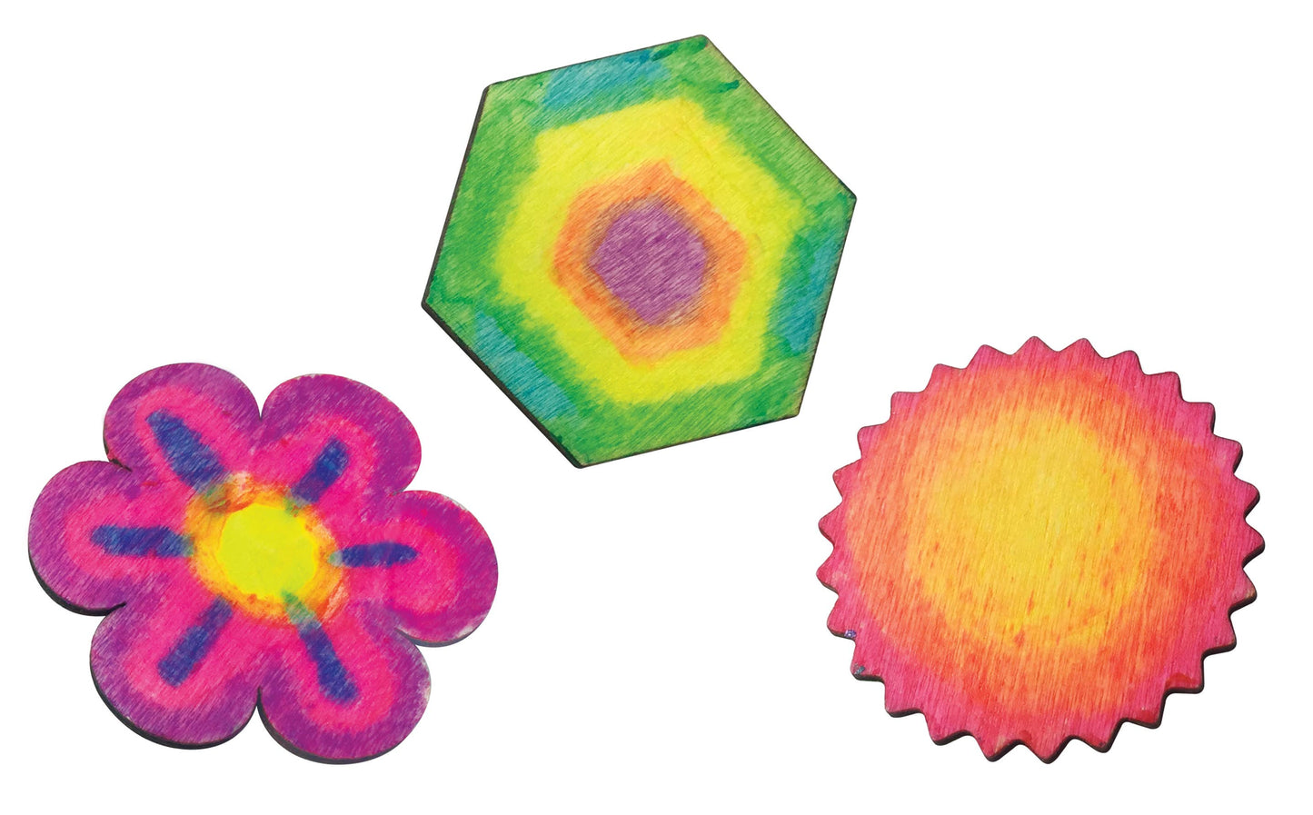 6 Neon Chunky Gel Crayons in Storage Case for Kids