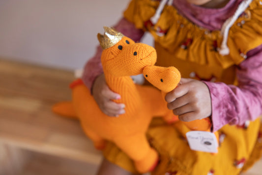 Dippy the Duchess Knitted Diplodocus Dinosaur Plush